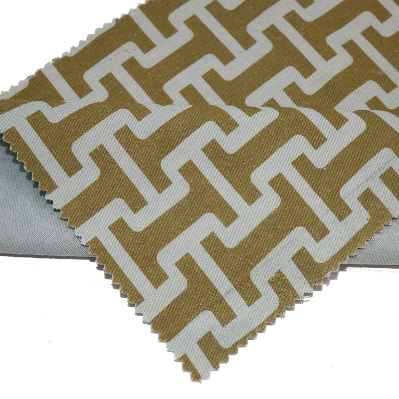 厂家直供全棉数码印花面料几何图案帆布箱包布料纯棉布料面料批发