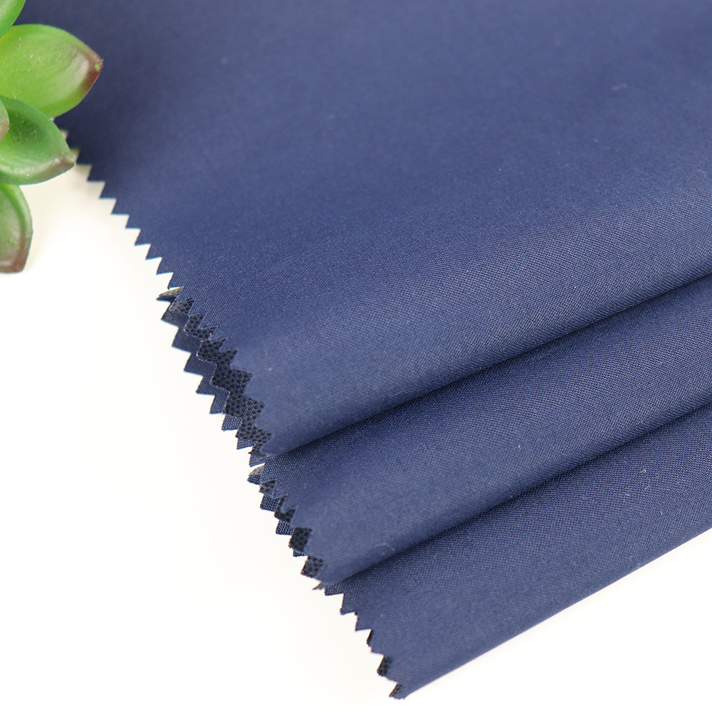 75D夹克面料染色膜贴合防水涂层羽绒服布料涤纶冲锋服涤纶面料