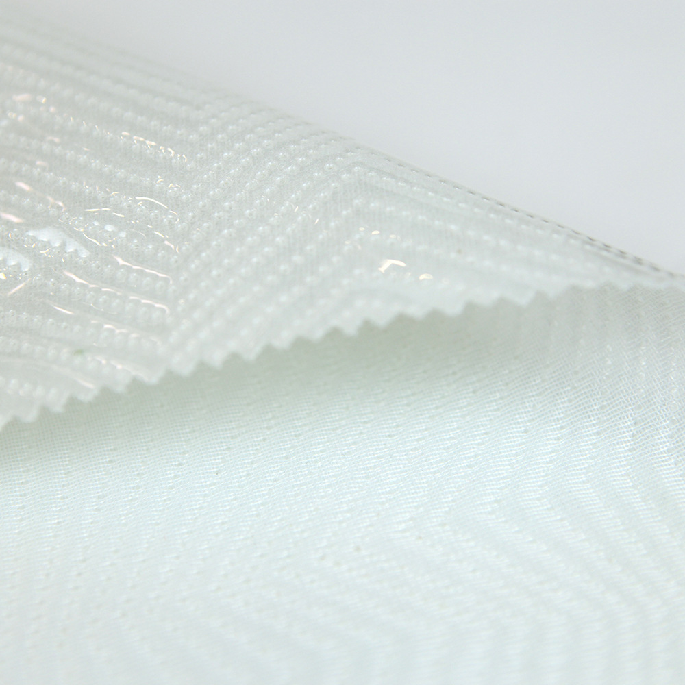 透明TPU复合面料 密集型W超声波压花 高周波压棉面料