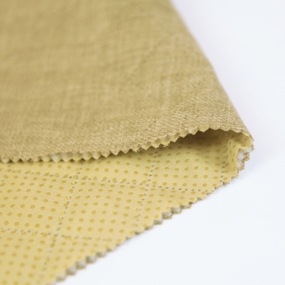 5公分对角线超声波面料 全涤小颗粒亚麻滴塑 秋冬款汽车用