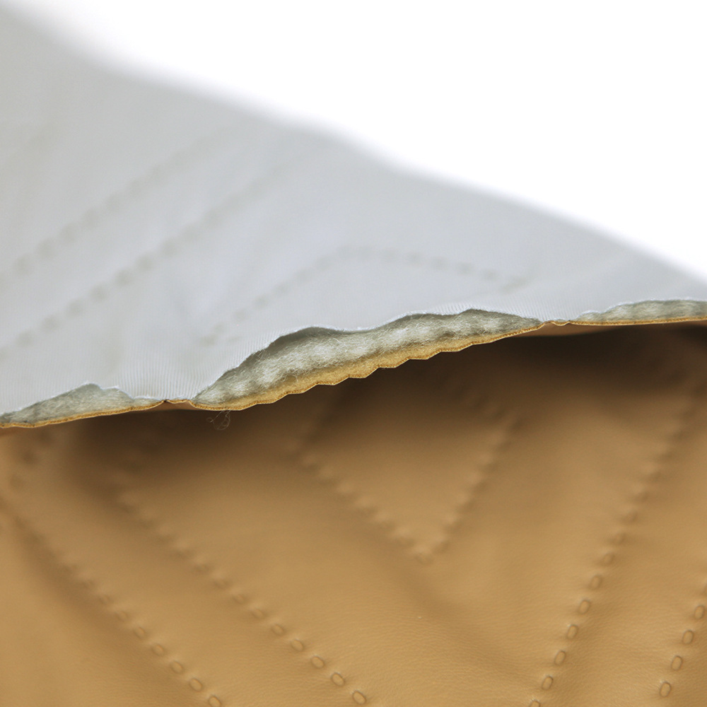 全涤软皮革汗布 双菱形超声波面料 秋冬款汽车用品面料 厂