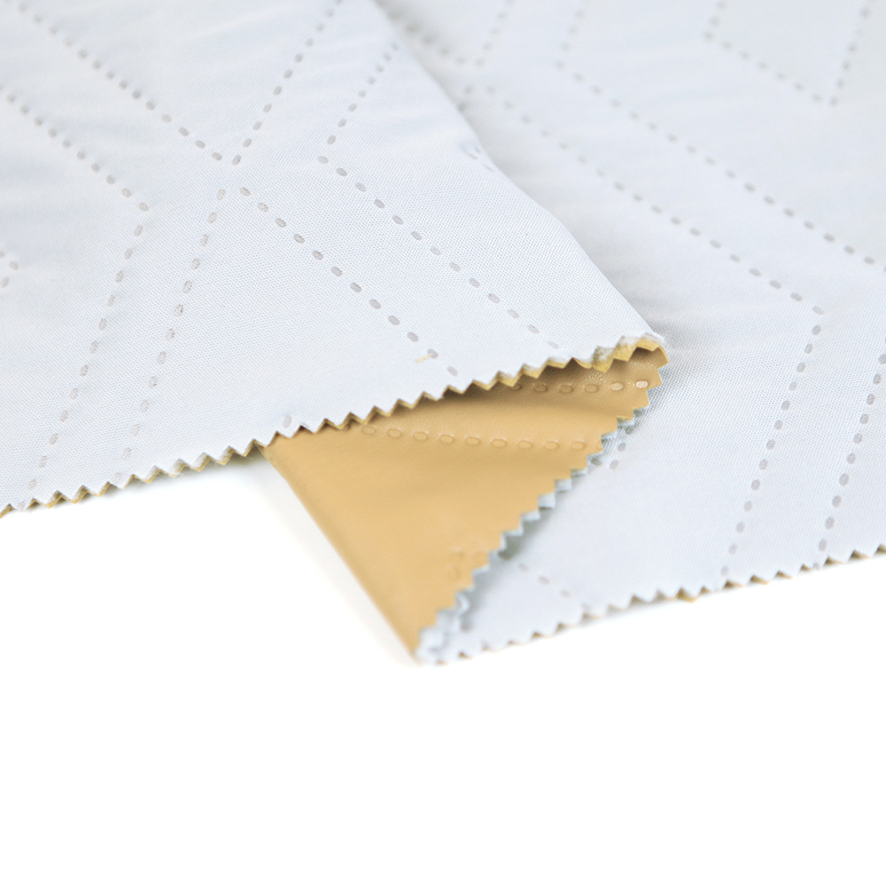 全涤软皮革汗布 双菱形超声波面料 秋冬款汽车用品面料 厂