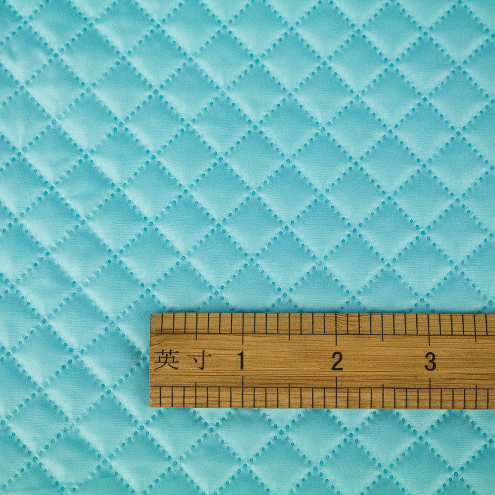 X形超声波高周波压花 全涤纶高频压棉面料 羽绒服棉服面料