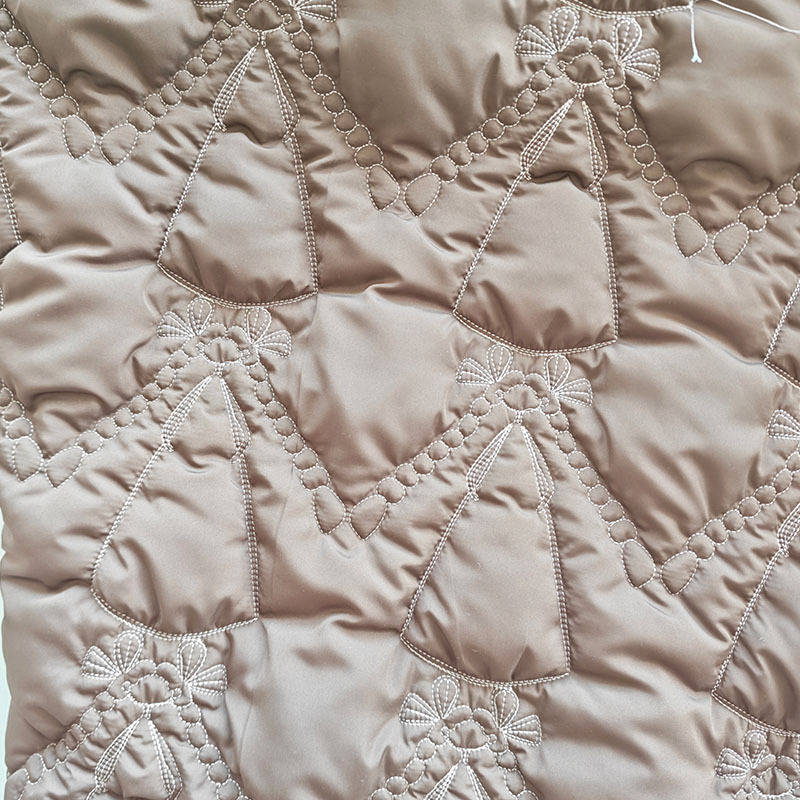 定做设计师款绗棉绗缝夹棉面料棉服箱包布3m新雪丽棉袄衍缝韩国