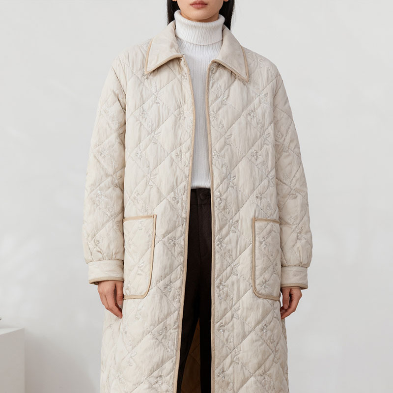 定制绗缝夹棉布料绣花布绗缝夹棉包面料服装面料箱包布尼龙皱夹棉