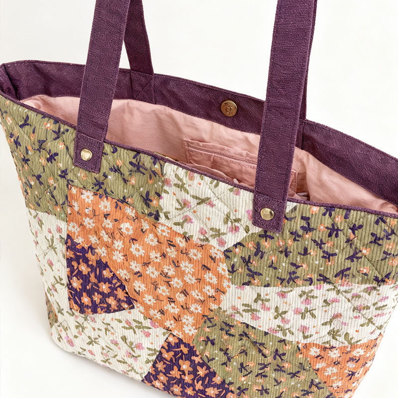 定制秋冬新款布料印花绗棉布料可爱手作绗棉内胆菱形格绗绣夹棉布