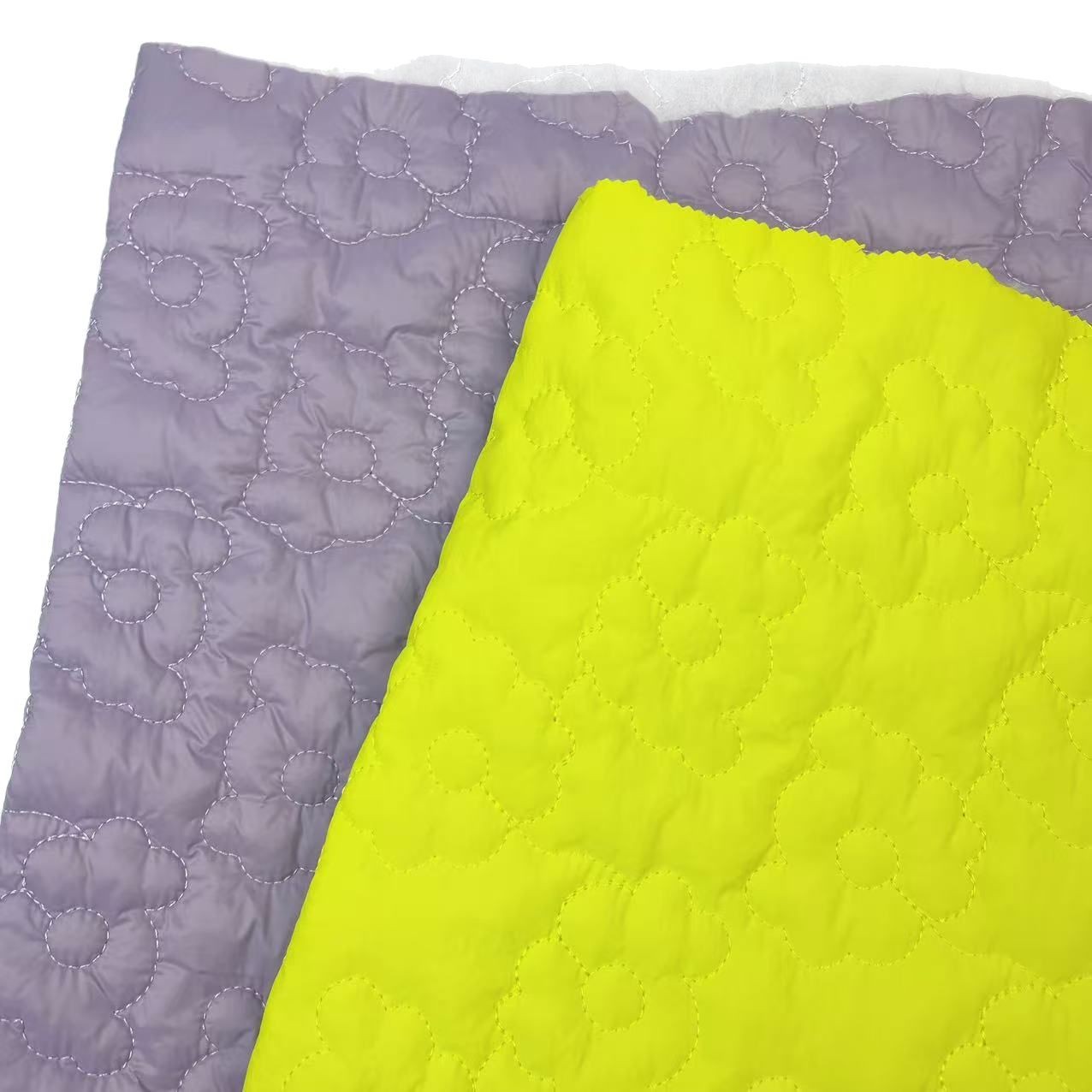 绗棉面料绗缝夹棉包绗缝布料包包服装宠物用品花朵绣花布衍