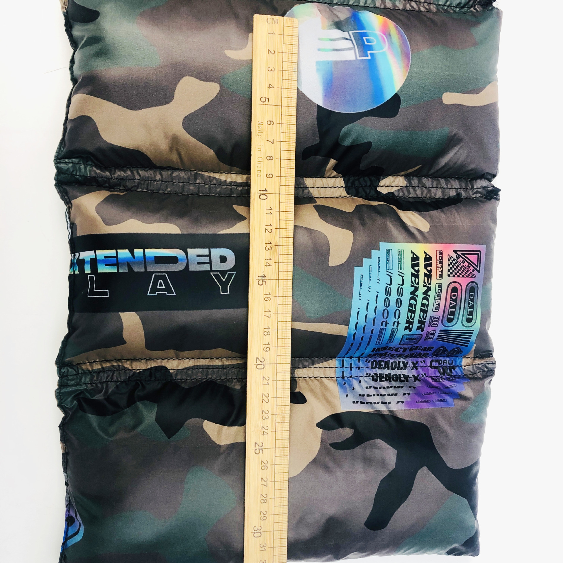 尼龙布迷彩印花面料扎染风格棉服羽绒服面料服装辅料布料批发定制