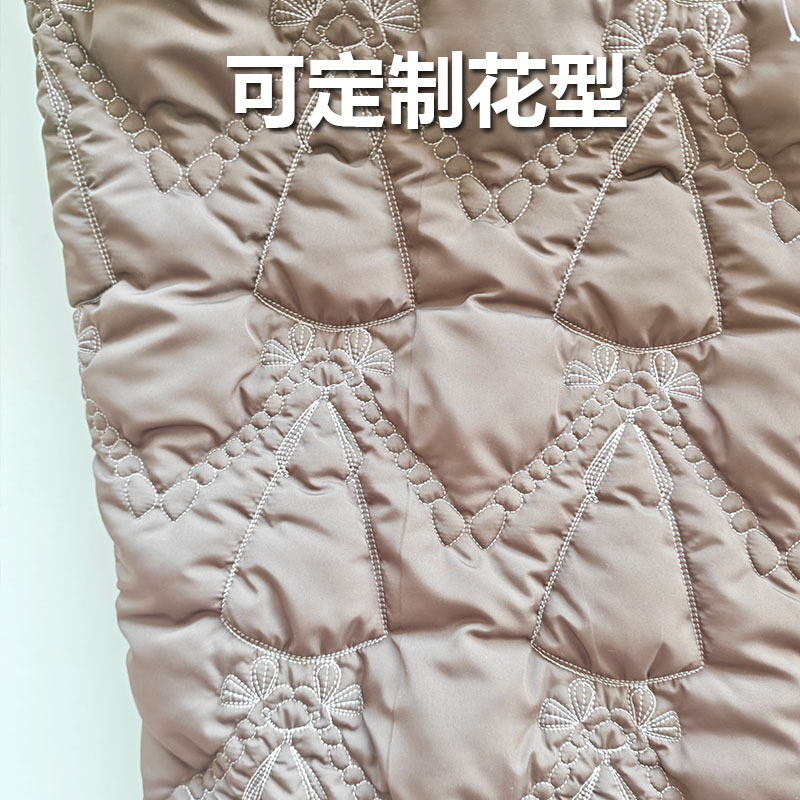 定做设计师款绗棉绗缝夹棉面料棉服箱包布3m新雪丽棉袄衍缝韩国