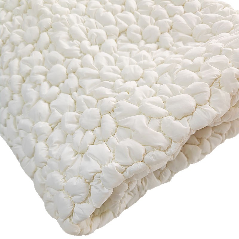 现货秋冬绗绣弹力面料绗缝夹棉包布云朵包沙发坐垫衍缝棉布