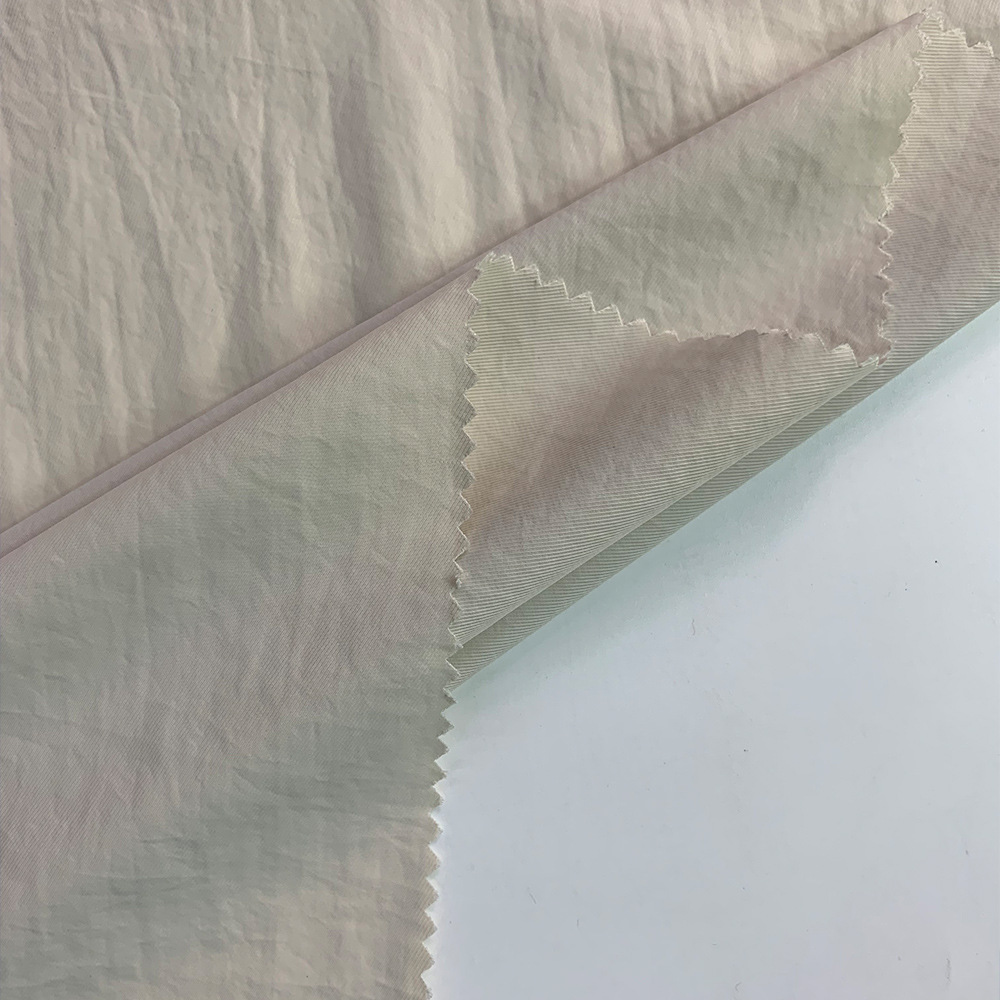 自有工厂秋冬尼龙斜棉服羽绒服裤装时装面料现货批发