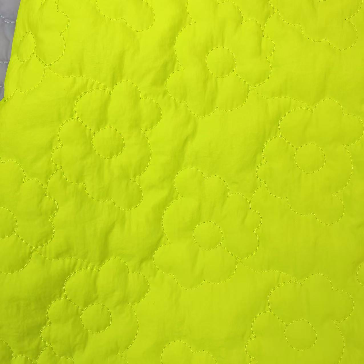 绗棉面料绗缝夹棉包绗缝布料包包服装宠物用品花朵绣花布衍