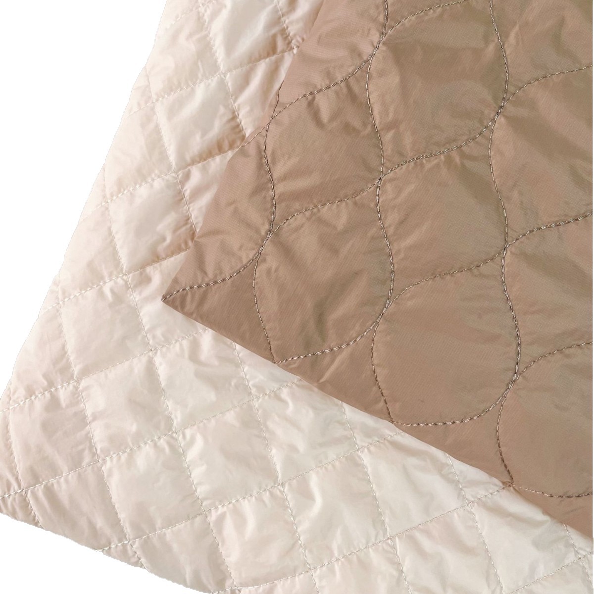 新品聚酰亚胺科技棉花绗缝夹棉面料保暖户外冲锋衣面料童装棉服