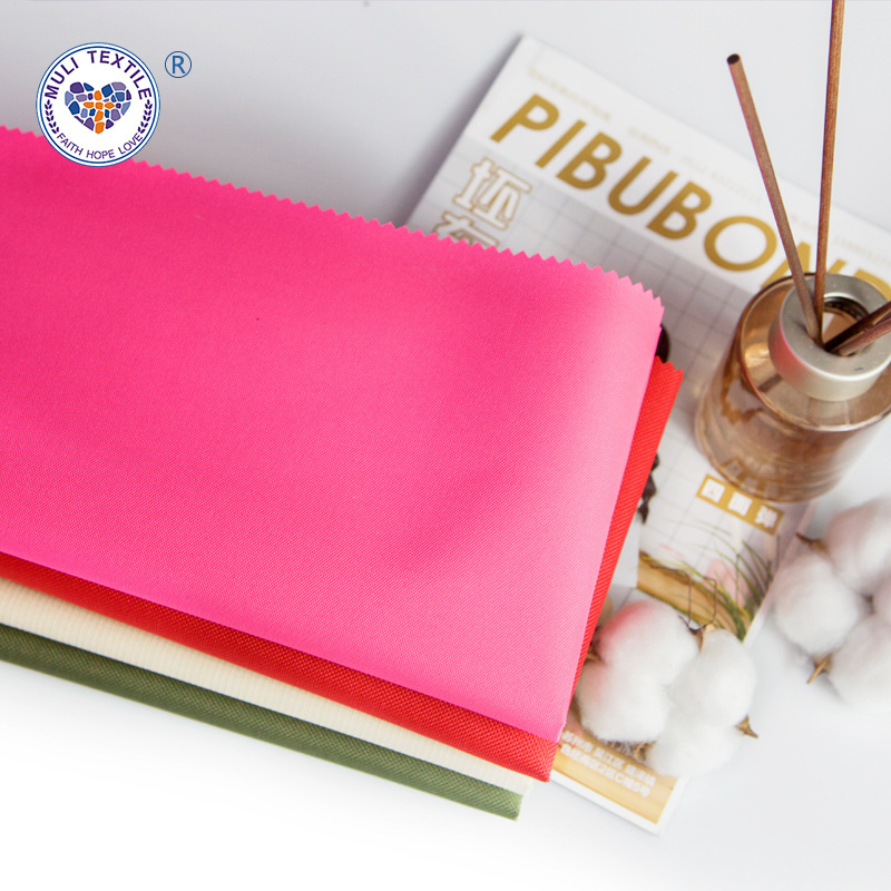 牛津布粉色箱包涤纶防水防晒高温布料户外用品帐篷面料批发涂层