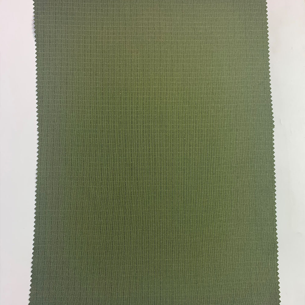 0.5cm正方格提花 棉服羽绒服裤装时装面料 秋冬涤纶面料 现货