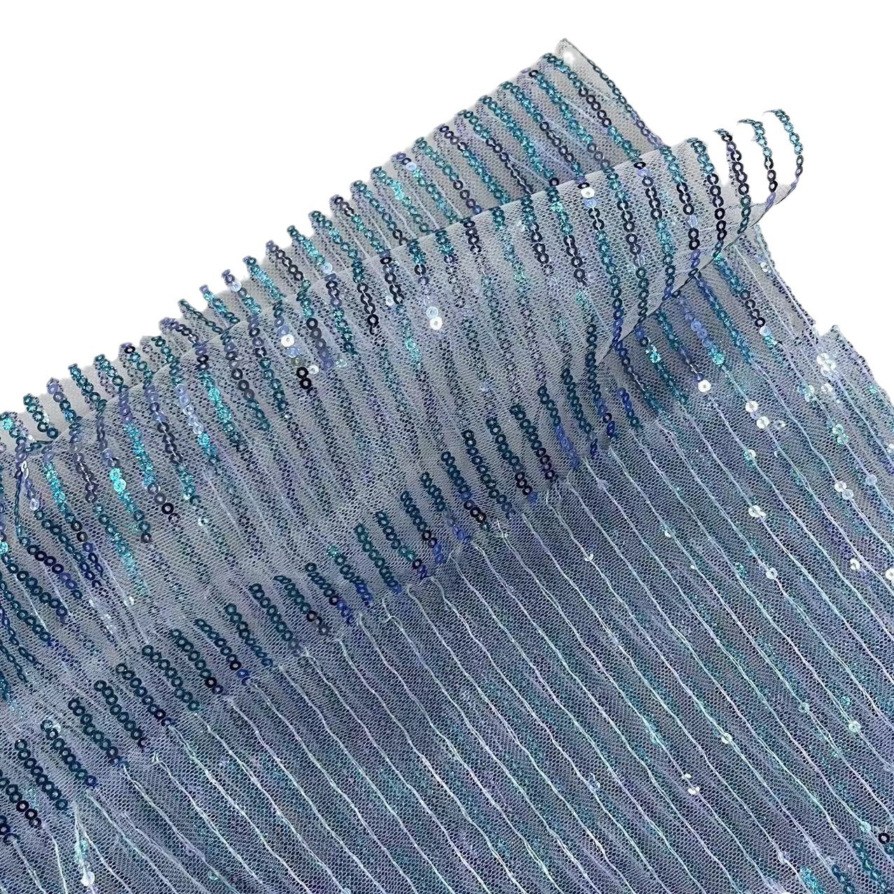 3MM亮片布料面料密网纱礼服婚纱面料婚庆装饰舞台服背景布面料
