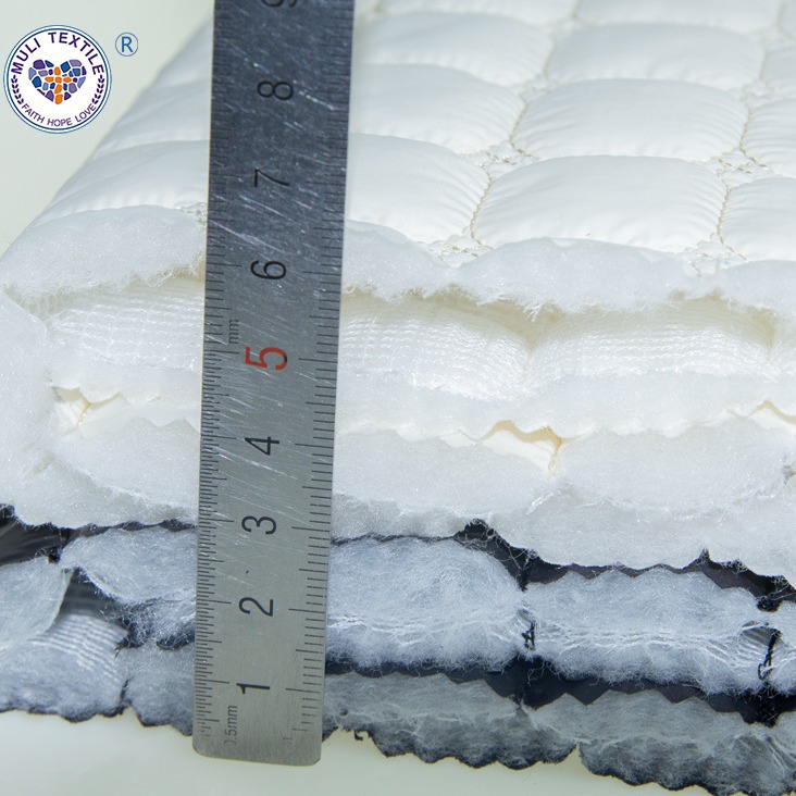 新款棉服羽绒服绗缝麻将格绗绣花面料 箱包垫子服装格子布