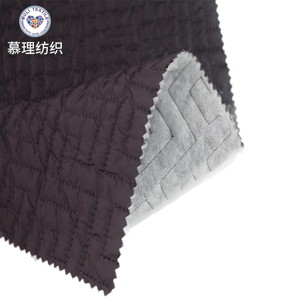 定制沙发坐垫绗棉衍缝绗缝面料绣花布车坐垫绗绣包包服装绒布夹棉