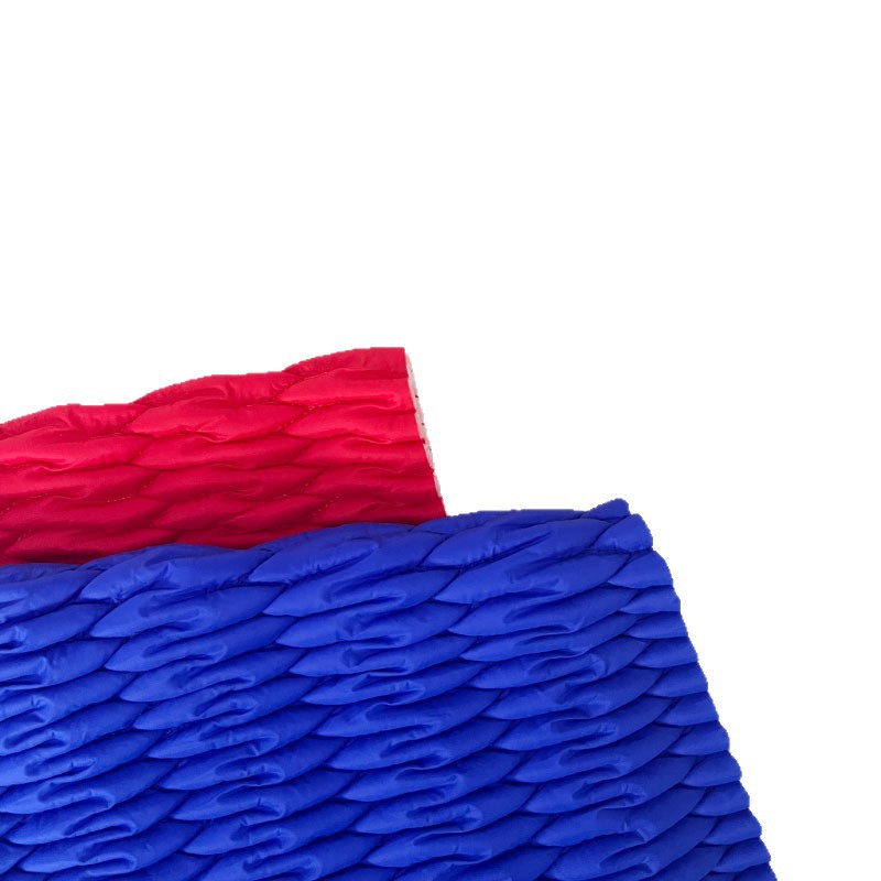 定制弹力绗缝服装辅料云朵包包家纺面料绗缝夹棉布绣花面料衍缝