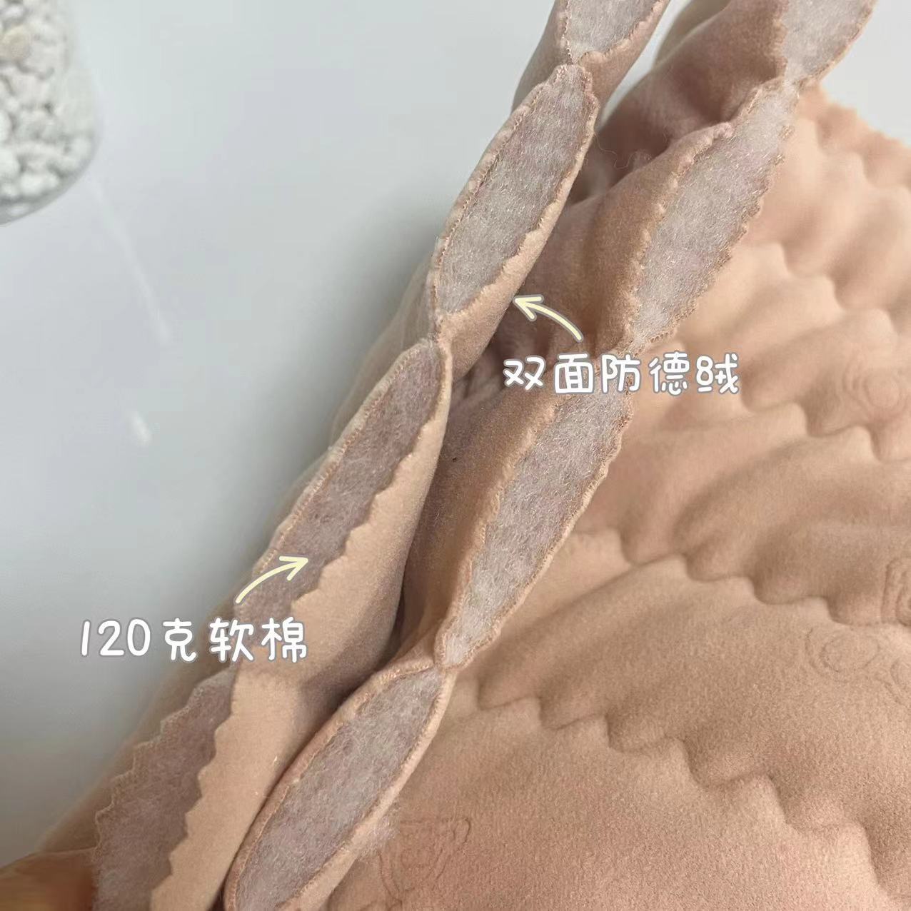 校服神器防德绒烂花绗缝面料冬季校服保暖内胆面料绗缝绗绣