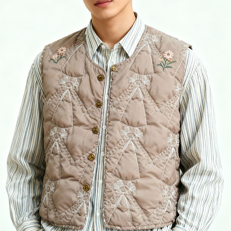 定做设计师款绗棉绗缝夹棉面料棉服箱包布3m新雪丽棉袄衍缝韩国