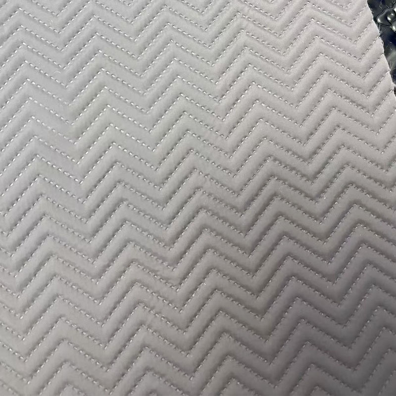 超声波压花无线绗缝面料文具盒笔袋野餐垫箱包服装面料夹棉绗缝布